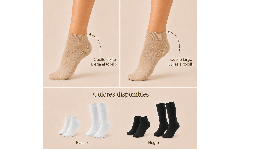 Calcetines de compresión blancos y negros disponibles