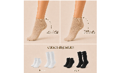Calcetines de compresión con tejido elástico y suave