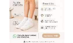 Calcetines de compresión con tejido elástico y suave