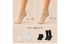Calcetines para diabéticos blancos y negros disponibles