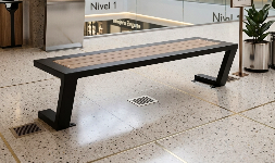 Bancas de Acero para Plazas Comerciales