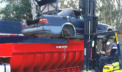 Prensa compactadora de Autos