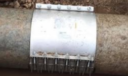 Abrazaderas de reparación de acero inoxidable para tuberías
