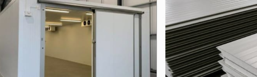 Panel aislado para cuartos fríos en multymuro de 2