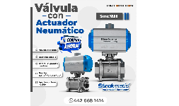 Válvula de Esfera de Acero Inoxidable con Actuador Neumático SAVD Strokmatic para Control de Grandes Caudales en Industria Química