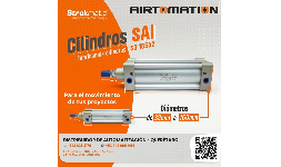 Cilindro Neumático Estándar SAI Strokmatic para Trabajo Pesado en Industria Automotriz