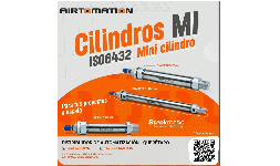 Cilindros Mini Cilindro Neumático MI Strokmatic Bajo Norma ISO 6432 para Proyectos a Escala en Industria Electrónica
