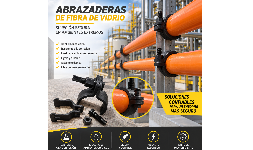 Abrazaderas no Metálicas soportería no metálica en PRFV Mexican Fibers para tuberías industriales