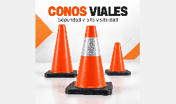 Conos Viales de Seguridad con Base de Hule