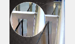 Barandal Recto de acero inoxidable