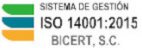 Certificado ISO 14001:2015 Corporativo Integral del Ambiente, S.A. de C.V.