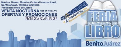 Feria Internacional del Libro en la Delegación Benito Juárez, FILBJ 2013