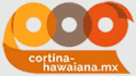 Cortinas hawaianas ambar translucida